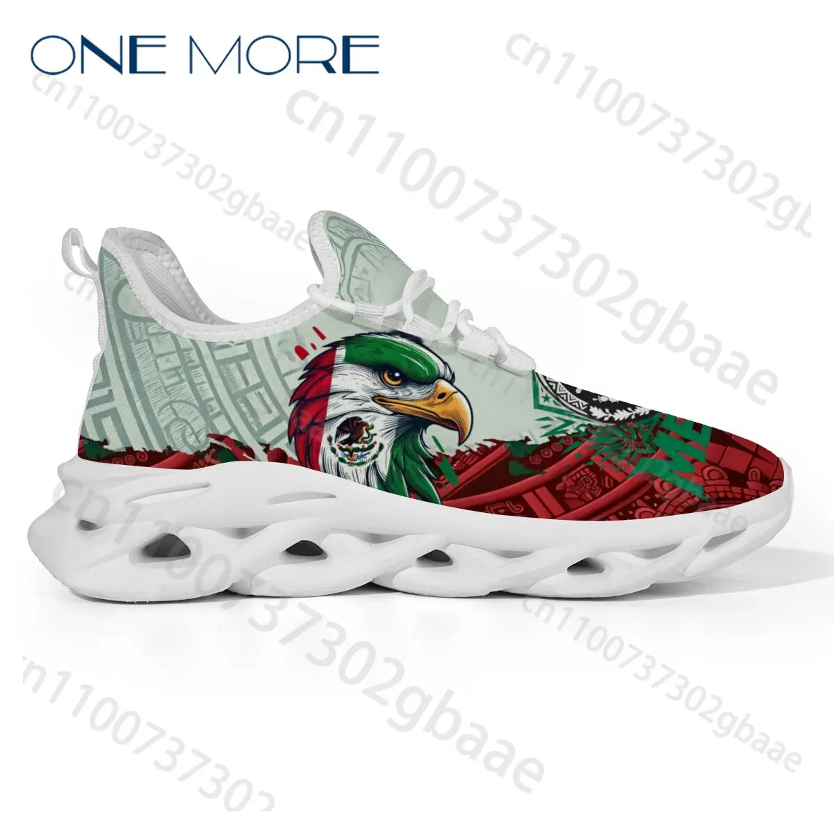 Cool Mexico Flag Unisex Youth Kids Outdoor Walking Shoes Fashion Trend Hot Selling Men's Lace Up Running Shoes in Stock