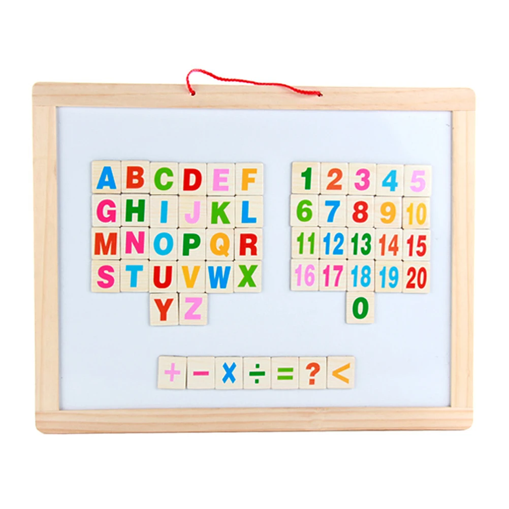 

1 set 1 Set Magnetic Wooden Double-Sided Blackboard For Home School Smooth Writing Hanging Board With Notes Fixing Function