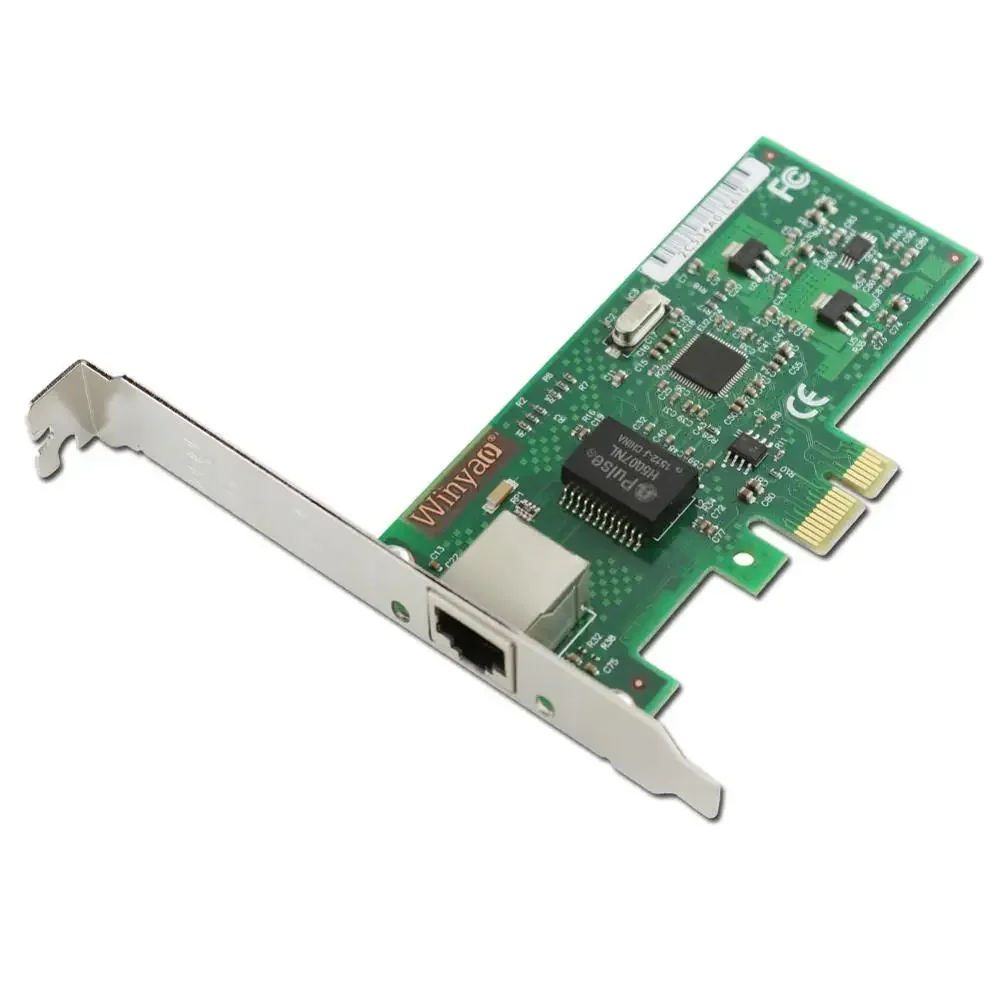 WY574T PCI-Express X1 10/100/1000Mbps RJ45 การ์ดเครือข่าย Gigabit Ethernet Server Adapter Nic สําหรับ Intel 82574 EXPI9301CT