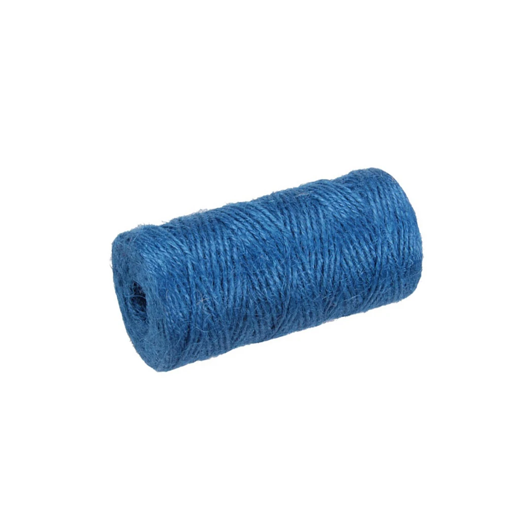 

Dark Blue Rope 100M Natural Dark Blue Rope Jute String for DIY Craft Decoration Wedding Party Garden Fencing