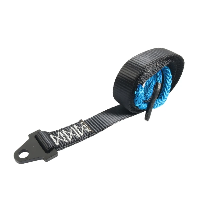  64 Inch Synthetic Fiber Winch Strap Anti Slip Rope for ATV UTV Winter Operations
