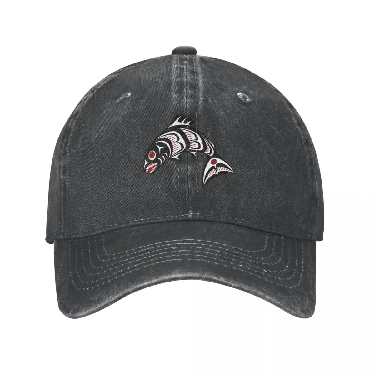 Northwest Pacific coast Haida art Salmon Cowboy Hat Trucker Cap Rave Rugby Women's Beach Men's