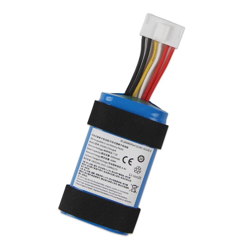 New Replacement Battery I0328A For JBL Charge 6 Portable Wireless Speaker Batteries With Tool 5000mAh With Tool