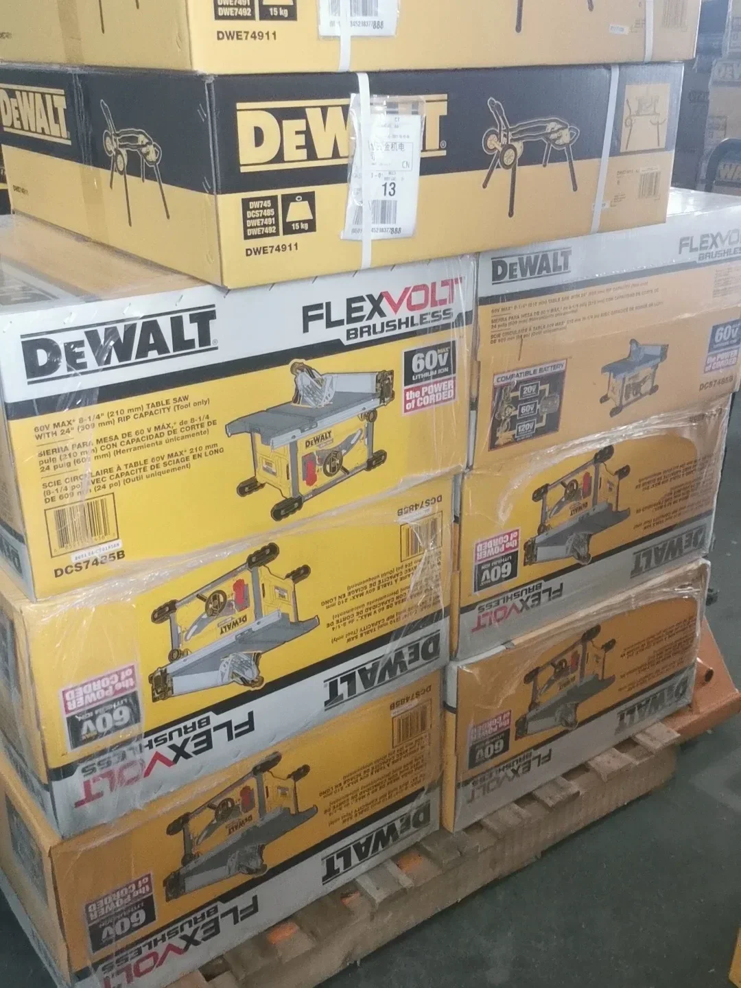 New DEWALT DCS7485 CANADA 60V MAX Li-Ion Cordless Brushless 8-1/4\