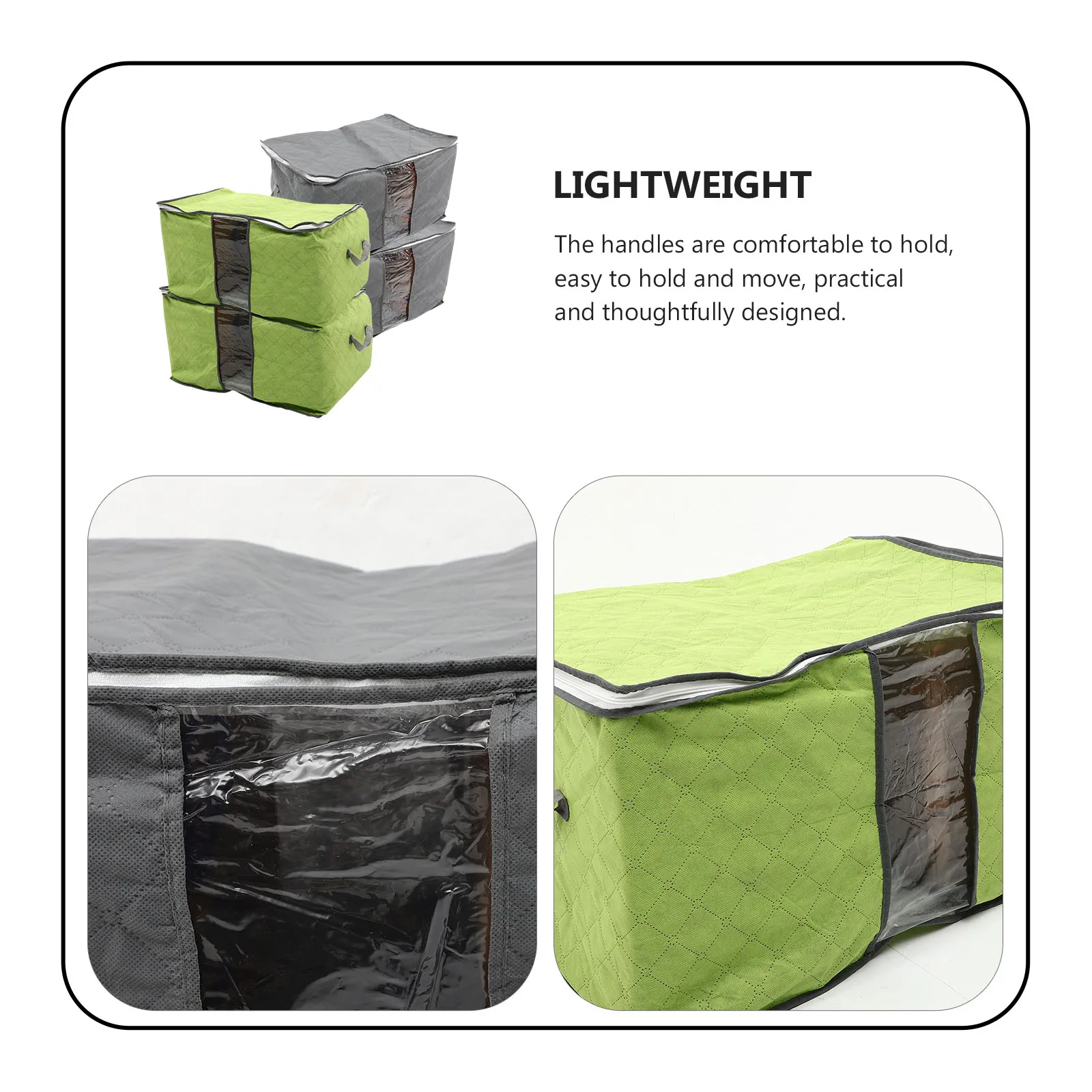 

4 Pcs Clothes Storage Bag Bedding Bags Quilt Blanket for Comforter Pvc Blankets