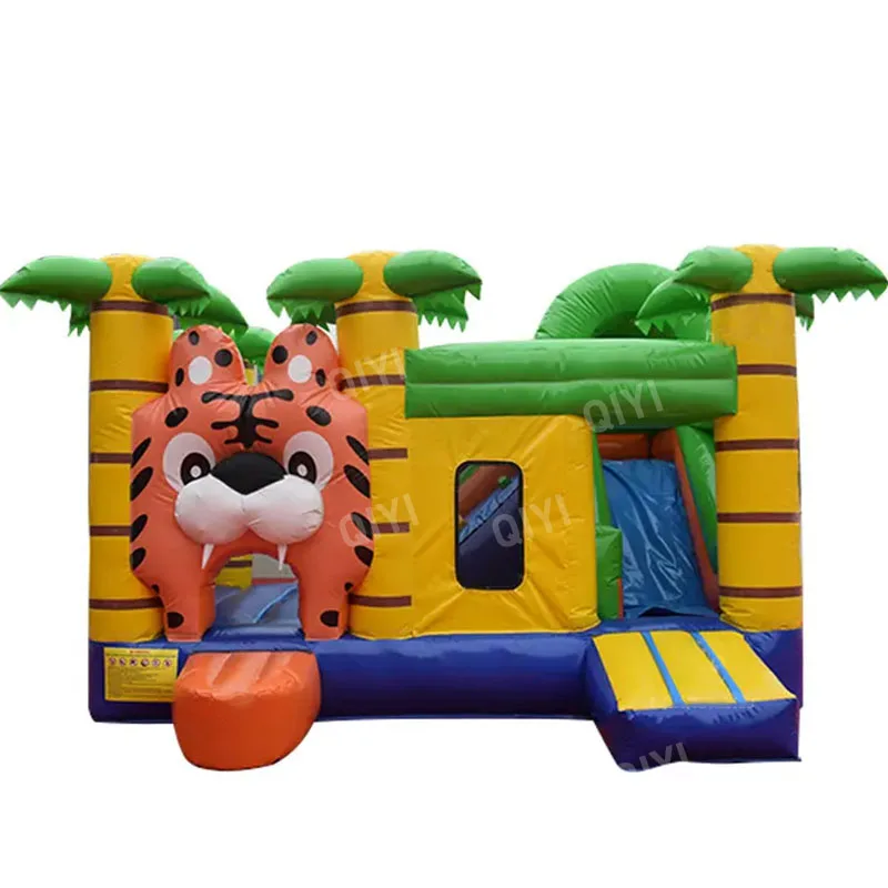 new inflatable castle animal theme bounce house children's jumping castle and slide inflatable combination