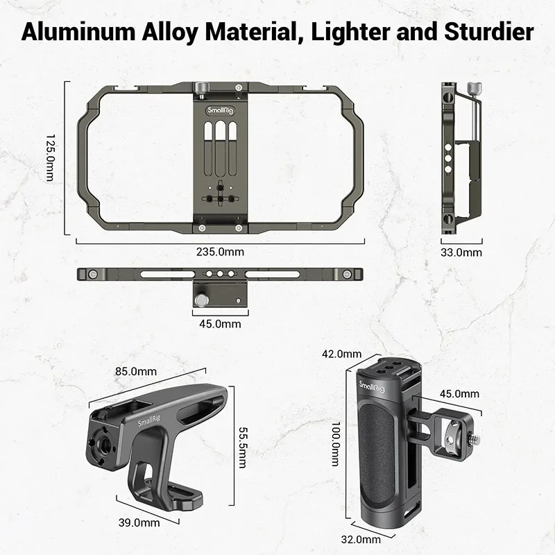 

Hot Sale SmallRig Universal Phone Video Rig Kit Video Stabilizer Rig For Vlog Videography Live Streaming For 15 14 13 12 Pro Max