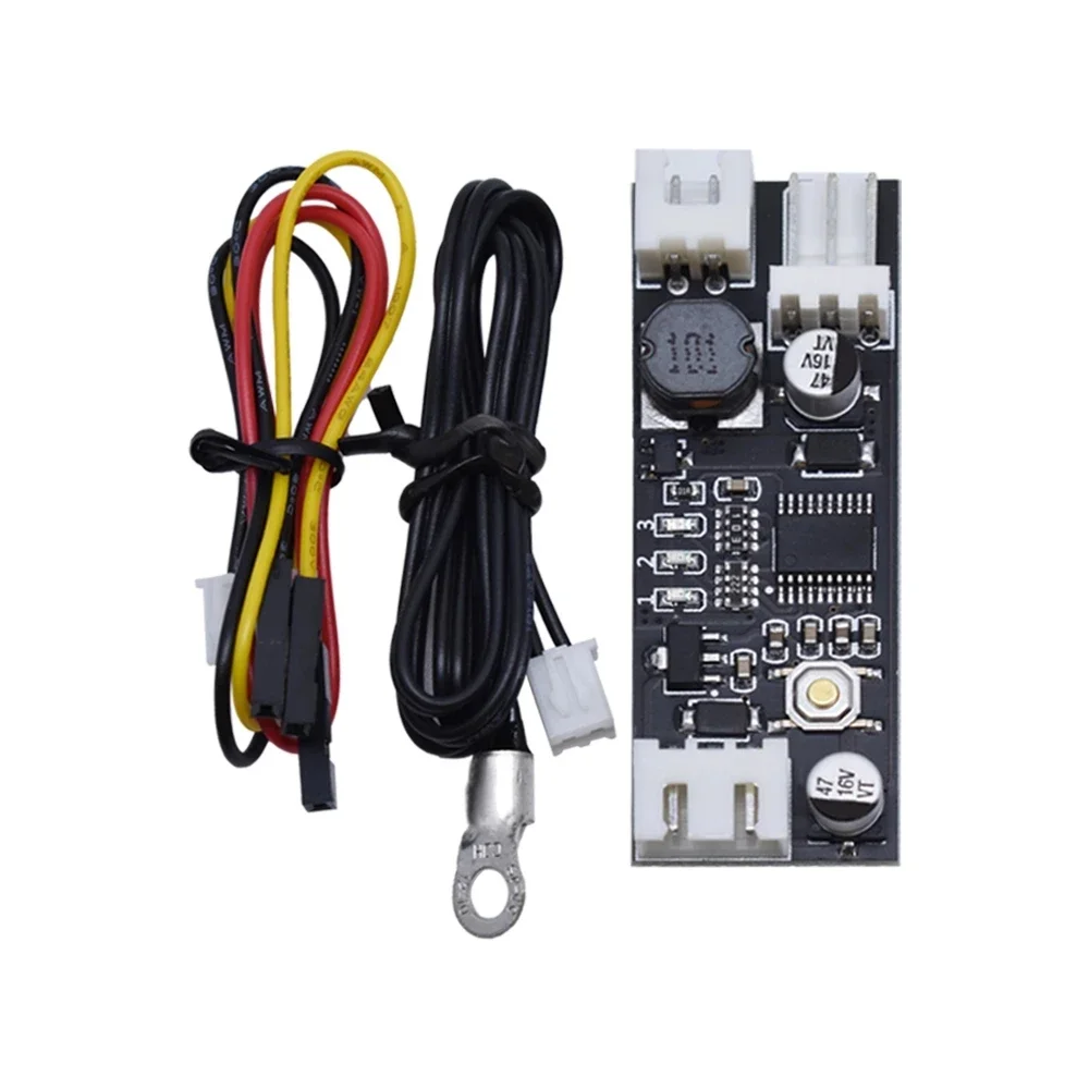 

Temperature Control Speed Controller 12V 0.8A DC PWM 2-3 Single Wire Fan Chassis Computer Noise Reduction Module NTC B50K 3950