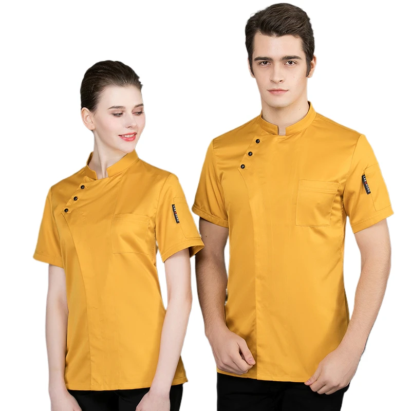 Kitchen Chef Coat for Women Men Work Clothing Western Restaurant Bar Cafe Cook Jacket Bakery Chef Uniform Shirts