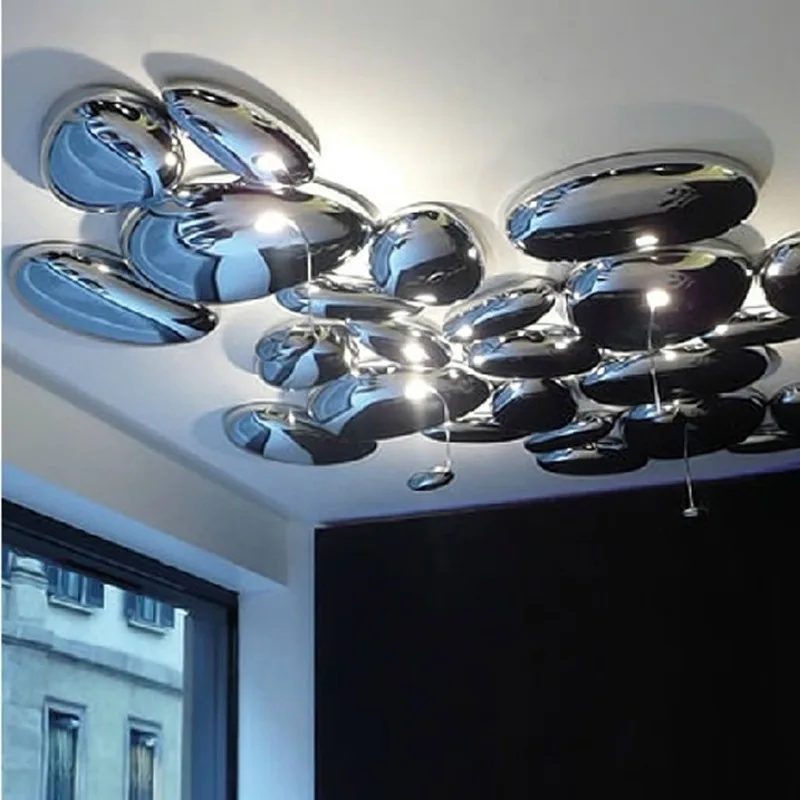 luz de teto led para quarto e sala de jantar lustre italiano chrome post designer moderno decoracao iluminacao 01