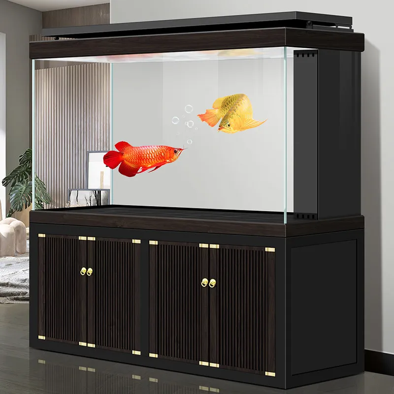 Minimal-chic Self Maintaining Aquariu Silent Glass Reception Desks Smart Integrated Circulating Ffice Furniture Военное ДелоLJ40