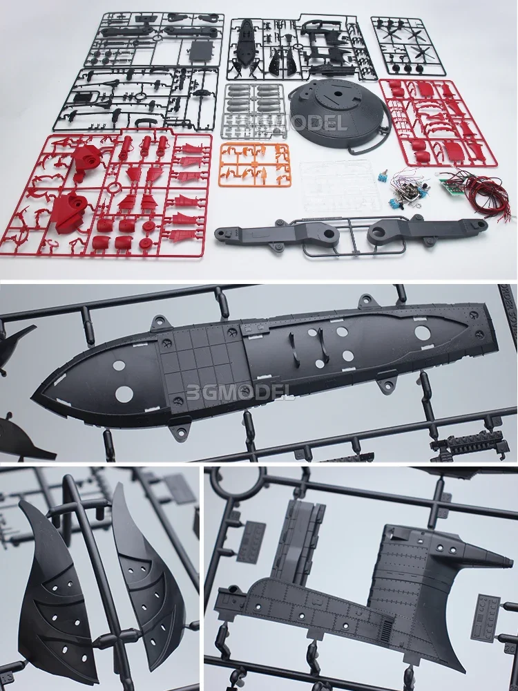 Border Assembly Model Kit BC-004 Kirov Airship Adhesive free color separation, with lighting components