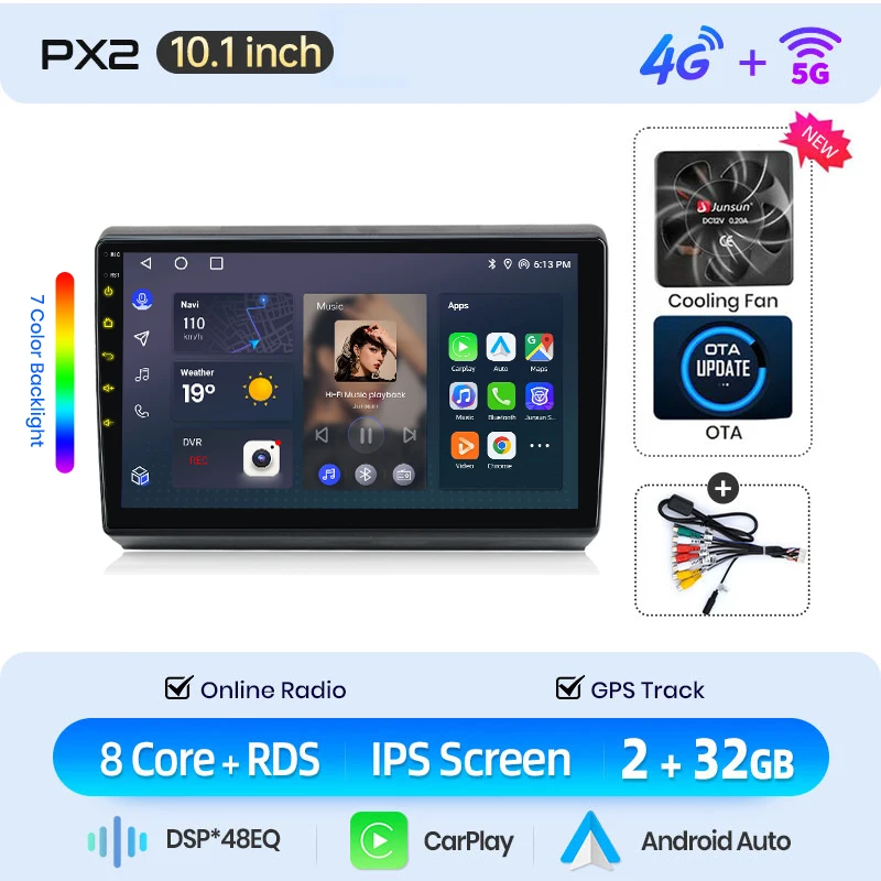 AWESAFE Draadloze CarPlay Android Auto Radio voor VW Volkswagen Caddy 2005 - 2015 GPS Navigatie Plug and Play RDS DSP CAN-BUS Behoud van originele functies