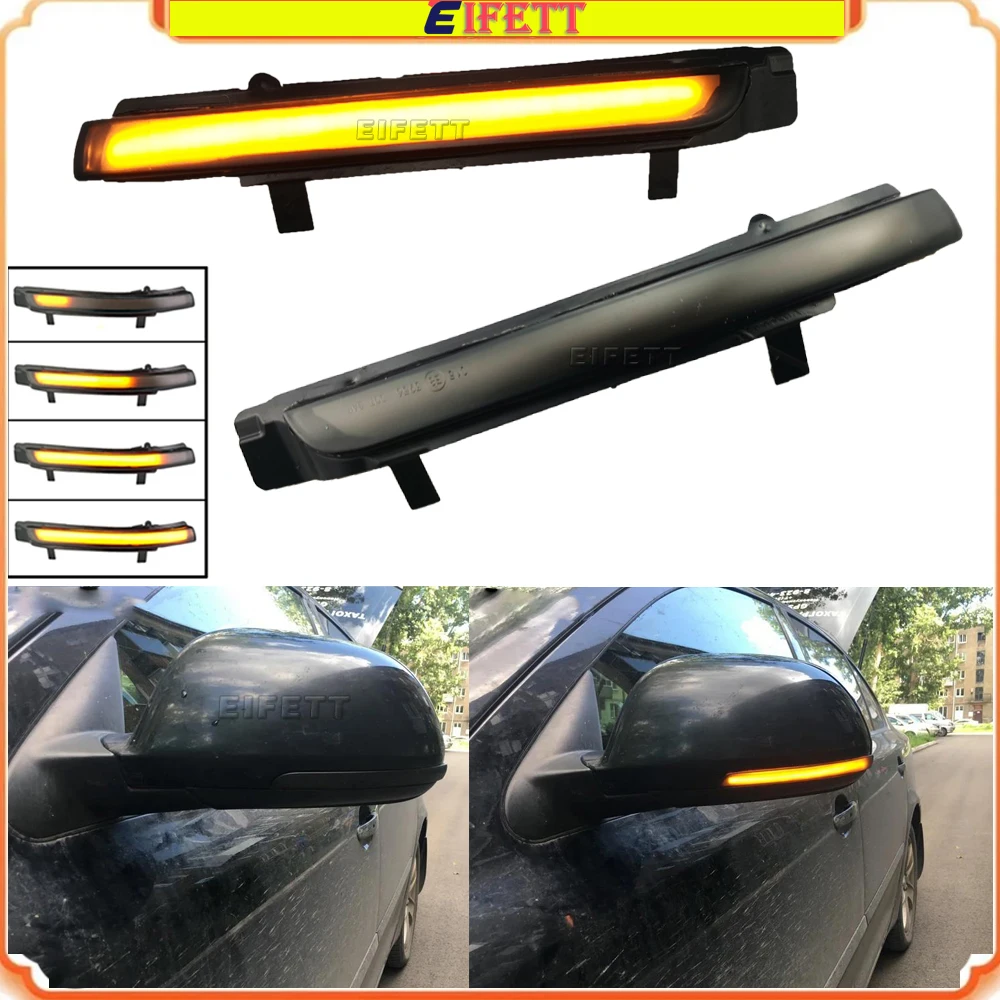 LED Dynamic Turn Signal Sequential Blinker Side Mirror Indicator Light For SKODA OCTAVIA (1Z) Baujahr: 01/09-06/13