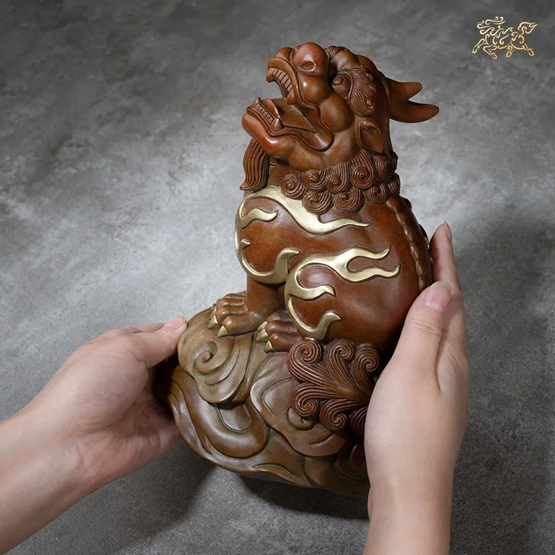 Large 2022 High grade decorative art Bronze carving wealth Good luck dragon PI XIU Home store company bring fortune luck statue