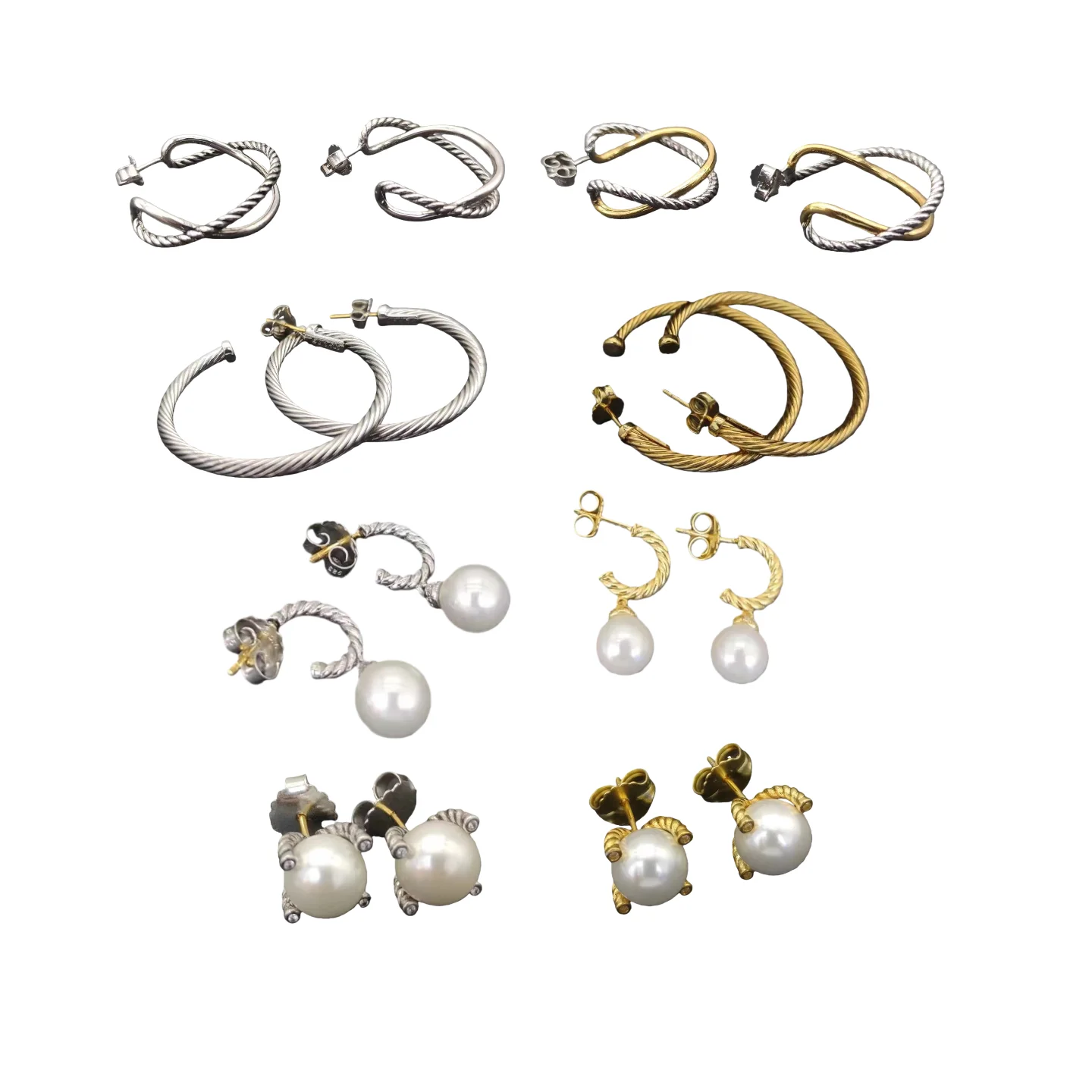 

YK 2025 New Large Button Earrings Neutral Classic Fashion Simple Personality Temperament Retro Trend Luxury Jewelry