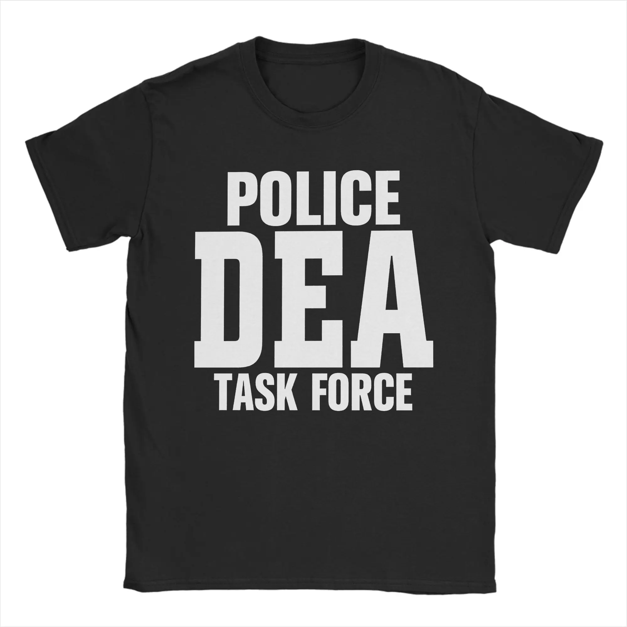 DEA US Federal Interdiction Agency  T Shirt Summer  Harajuku T-Shirts Men's Cotton O Neck Plus Size 5XL Tees Short Sleeve Tops