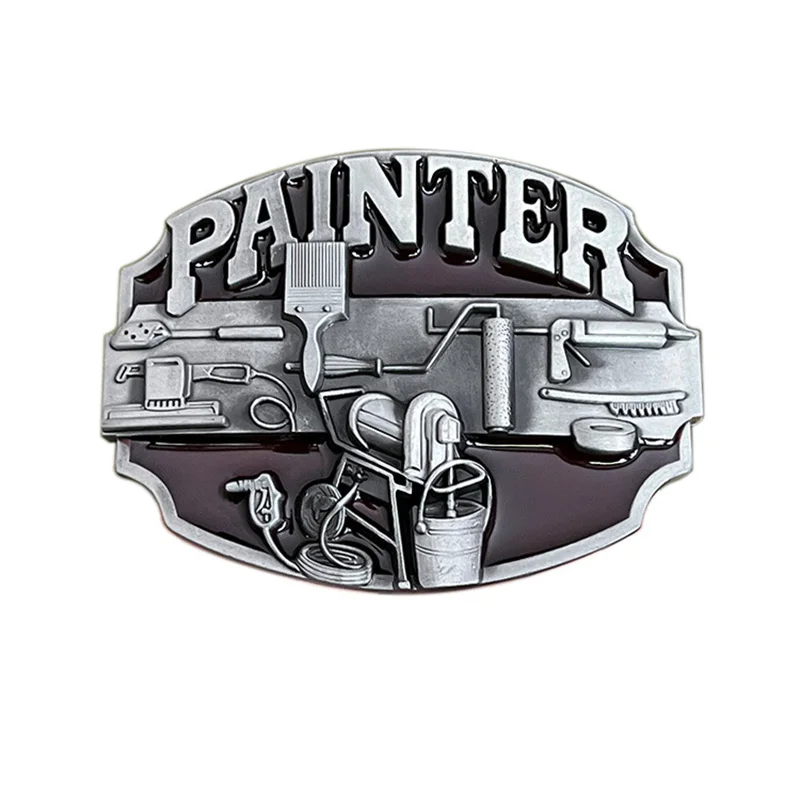 Painter belt buckle Western style European and American