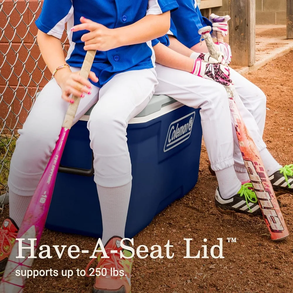 مبرد خارجي محمول مع الاحتفاظ بالثلج لمدة 5 أيام، مبرد صلب مانع للتسرب للتخييم والنزهات، 52/70/120/150 كوارت