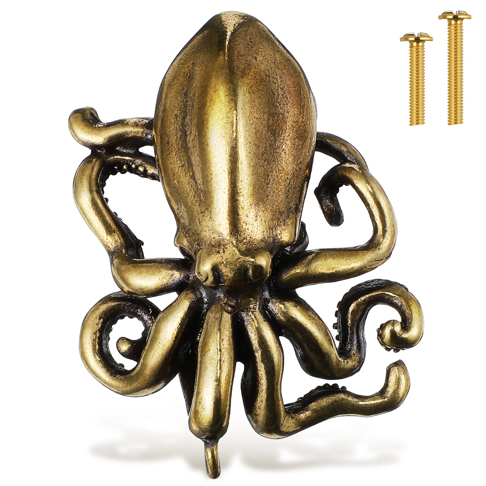 1PC Cabinet Knob Door Handle Octopus Shape Furniture Pulls Decorative Cabinet Knob Steampunk Drawer Handles Furniture Hardware