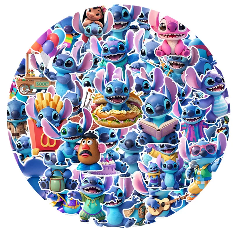 

50pcs Stitch Waterproof Sticker Pack | Disney Certified Decals for Tech & Travel