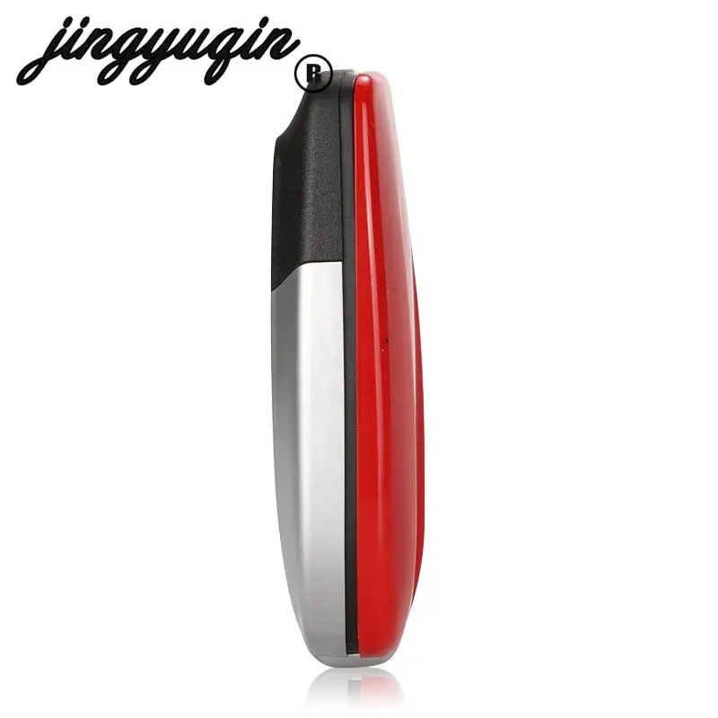 jingyuqin 4 Button Smart Luxury Remote Car Key Shell Case Fob Cover For Ferrari 458 588 488 GTB Uncut Blade Replacement