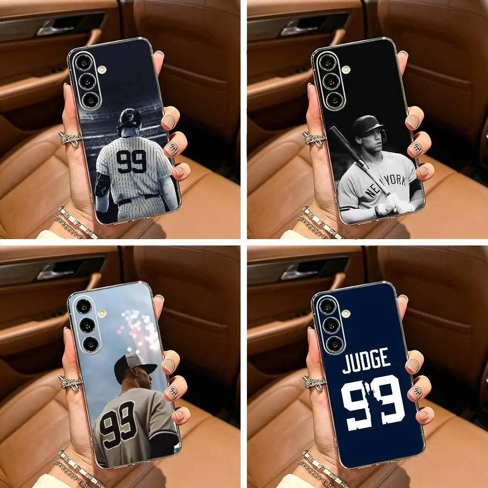 

Baseball A-Aaron- Judge -99 Clear Soft Silicone Phone Case for Samsung Galaxy A71, A70, A52, A51, A40, A30