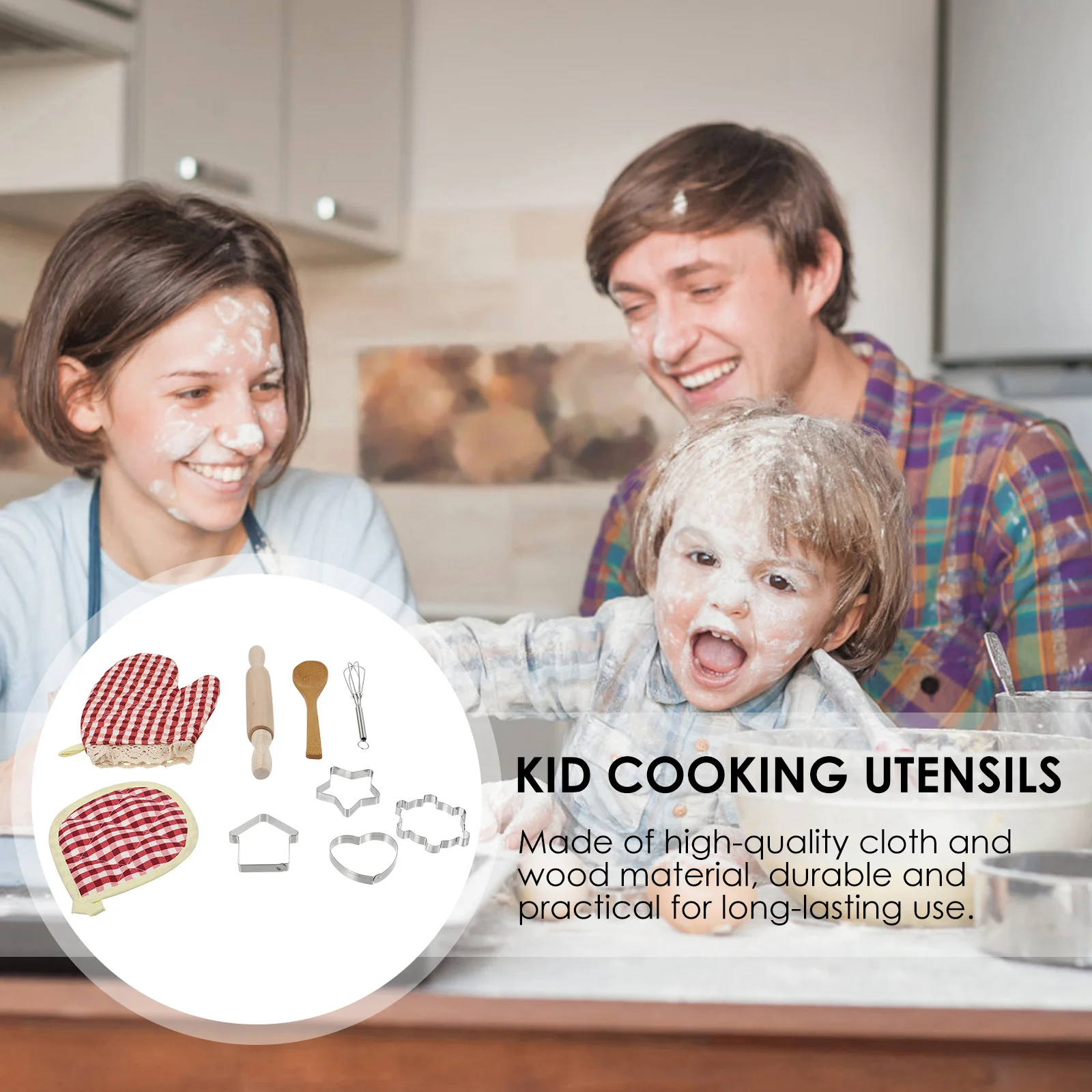 1 Set Kids Pretend Bakken Kit Houten Koken Chef Rollenspel Keuken Gereedschap Verjaardagscadeau Voor Kinderen Bakset Aanrecht