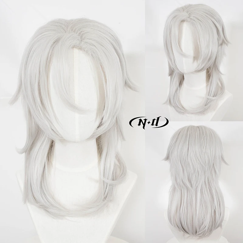 ND Tengen Uzui Cosplay Wig Hairpiece Demon Slayer Anime Cosplay Hair Wig for Comic Con Coser Costume Heat Resistant Synthetic