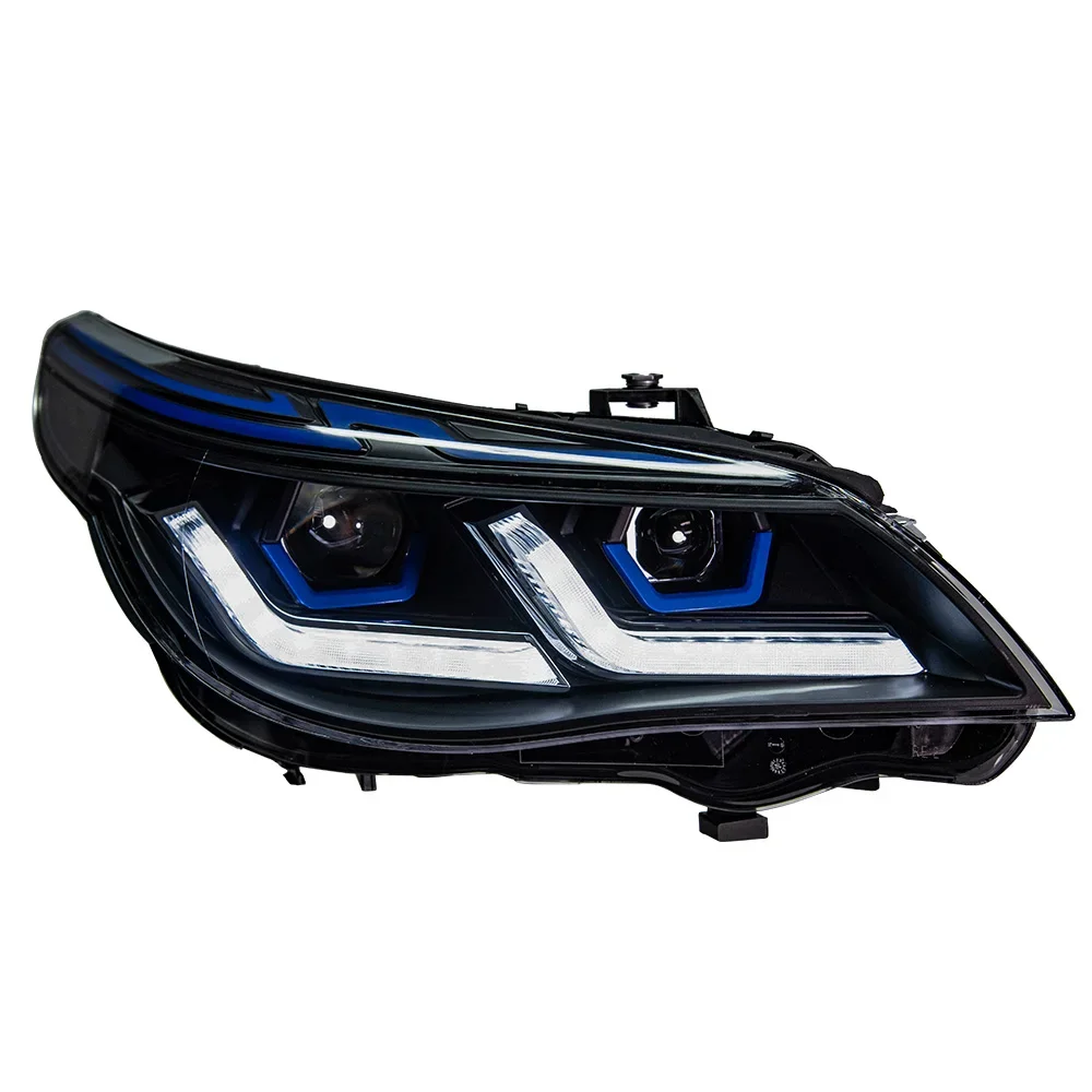 AKD سيارة التصميم رئيس مصباح لسيارات BMW E60 المصابيح الأمامية 2003-2009 523i 530i الملاك العين LED المصباح DRL Hid ثنائية زينون السيارات