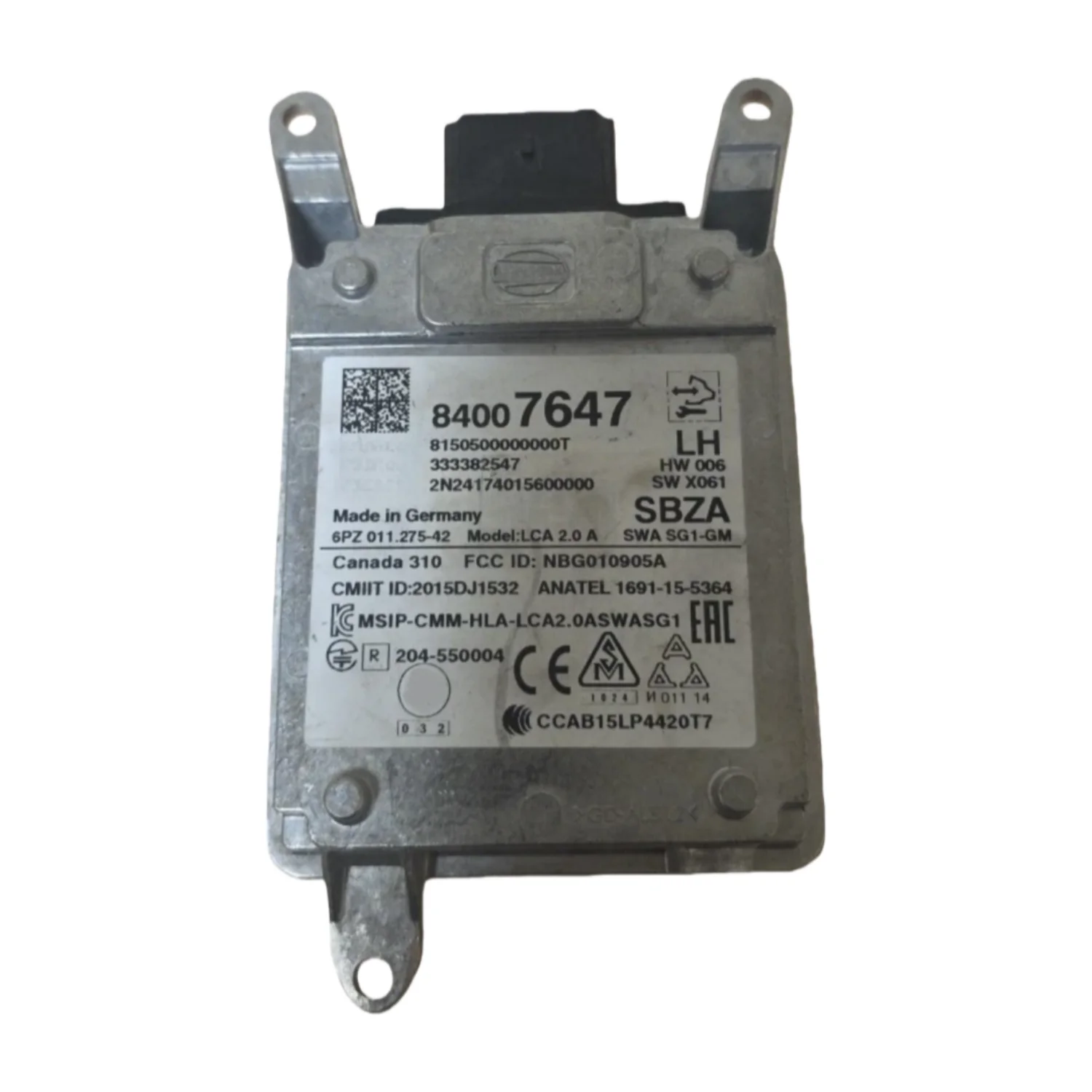 

Б/у датчик слепой зоны (левый) 84007647, подходит для Buick, Cadillac, Chevrolet 2014-2017, General Motors