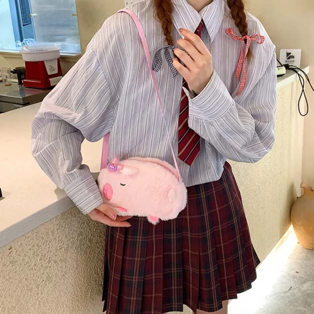 

Creative Cute Capybara Plush Bag Lightweight Large Capacity Cartoon Shoulder Pouch Hairpin Soft Creative Crossbody Bag Daily