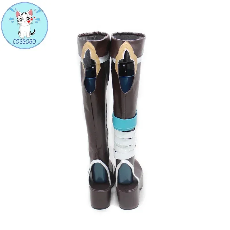 2025 aaa 게임 원신 임팩트 고로 코스프레 신발 애니메이션 프로젝트 PU 부츠 할로윈 의상 성인 소품 유니섹스 맞춤 사이즈 크리스마스 G