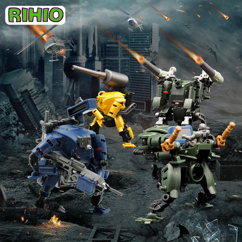 RIHIO MM001 Infinitely Far-Reaching 1:60 Million-Powered Toy Model Mecha Series  STRIKER+LOGISTIC SET