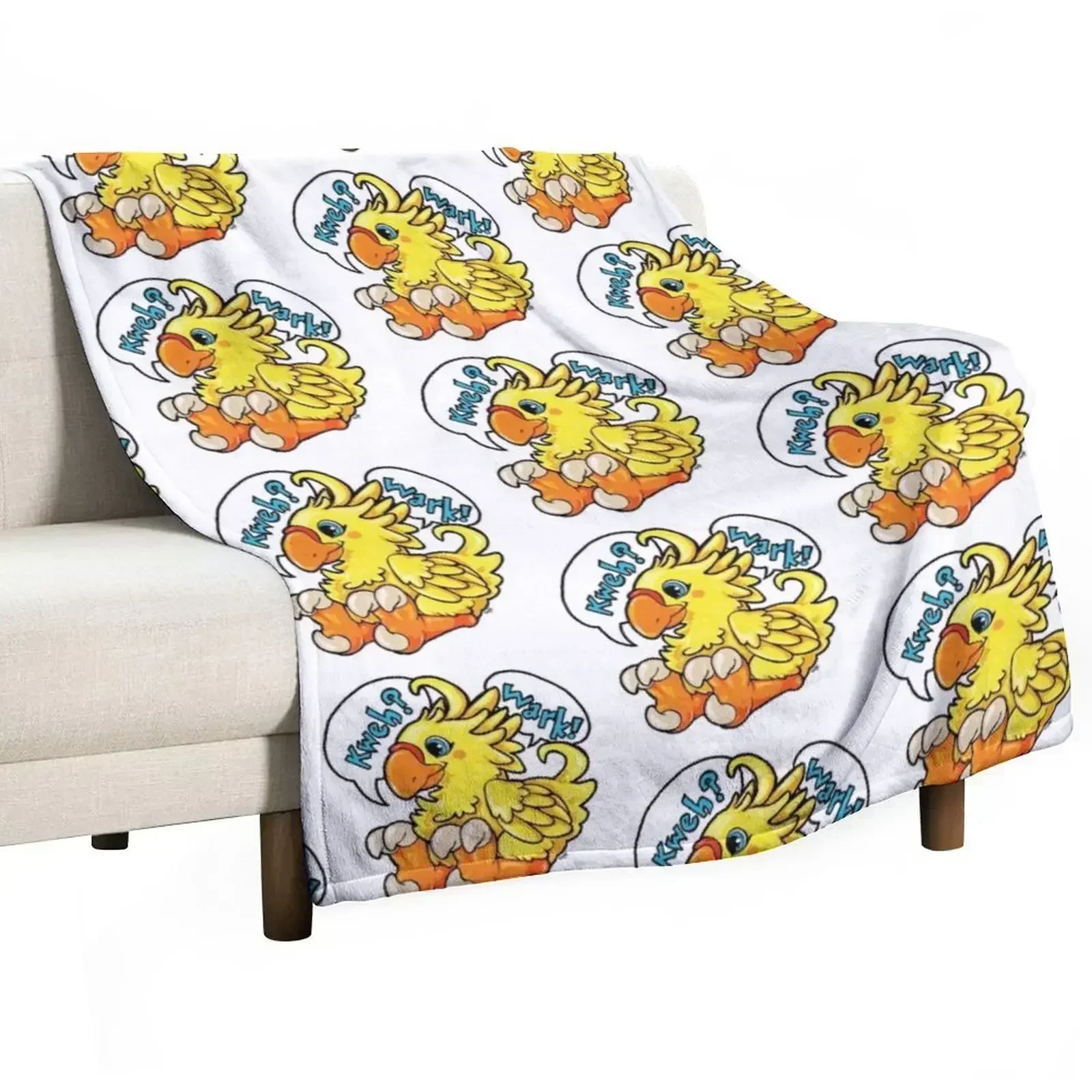 

Chocobo Throw Blanket christmas gifts valentine gift ideas Camping Blankets