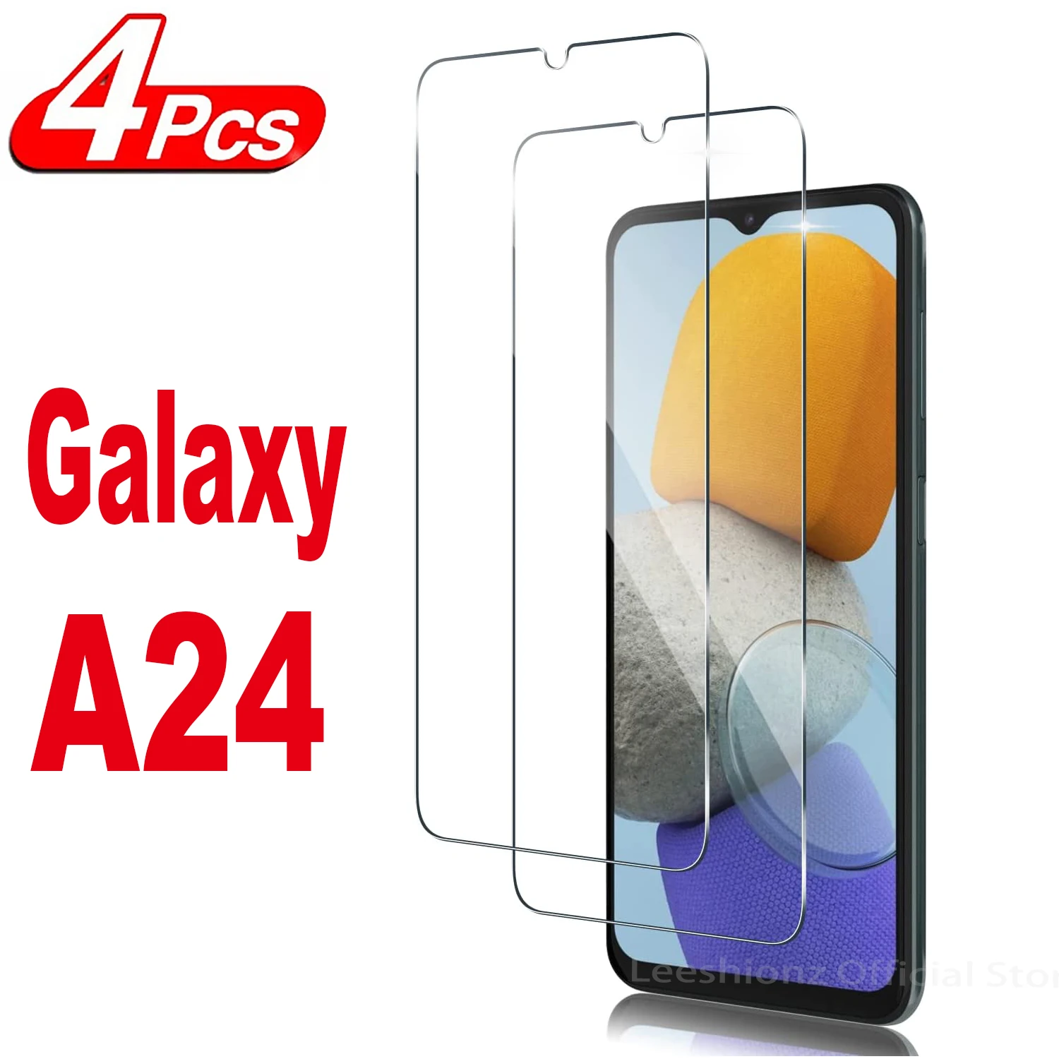 

2/4Pcs 9H Tempered Glass Film For Samsung Galaxy A24 4G HD Screen Protector Glass