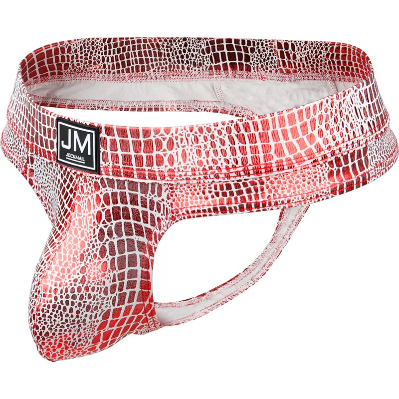 Faux Leather Jockstrap Men Sexy Gay Underwear Penis Pouch Sissy Thong Lingerie Men Bikini Beifs Panochas Cueca Tanga Slip Swim
