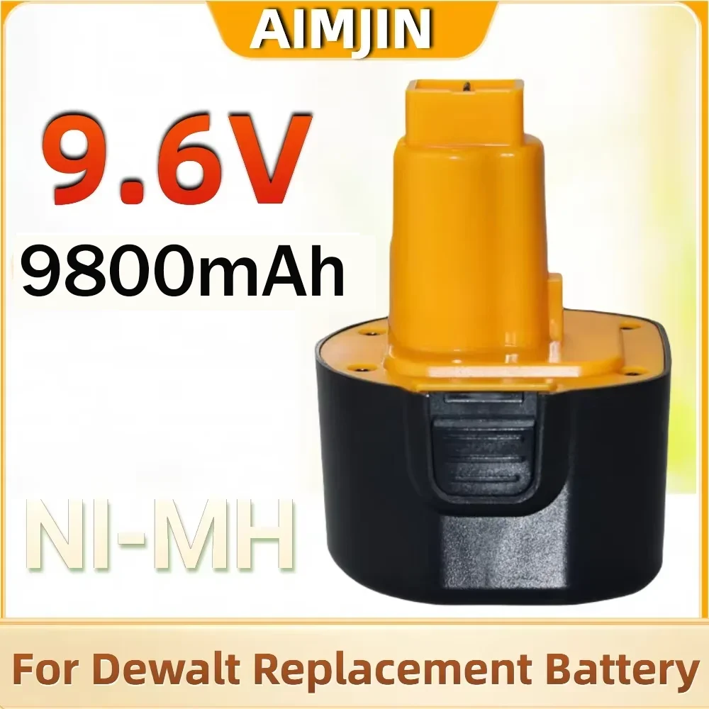 

9.6V 12.8Ah replaceable NIMH battery, suitable for Dewalt cordless screwdriver battery replacement drilling tool W9061 DW9062