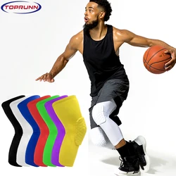 1Pair (2pcs) Knee Pads Long Compression Leg Sleeves Braces for Basketball Football and All Contact Sports,Kids Adult Women Men