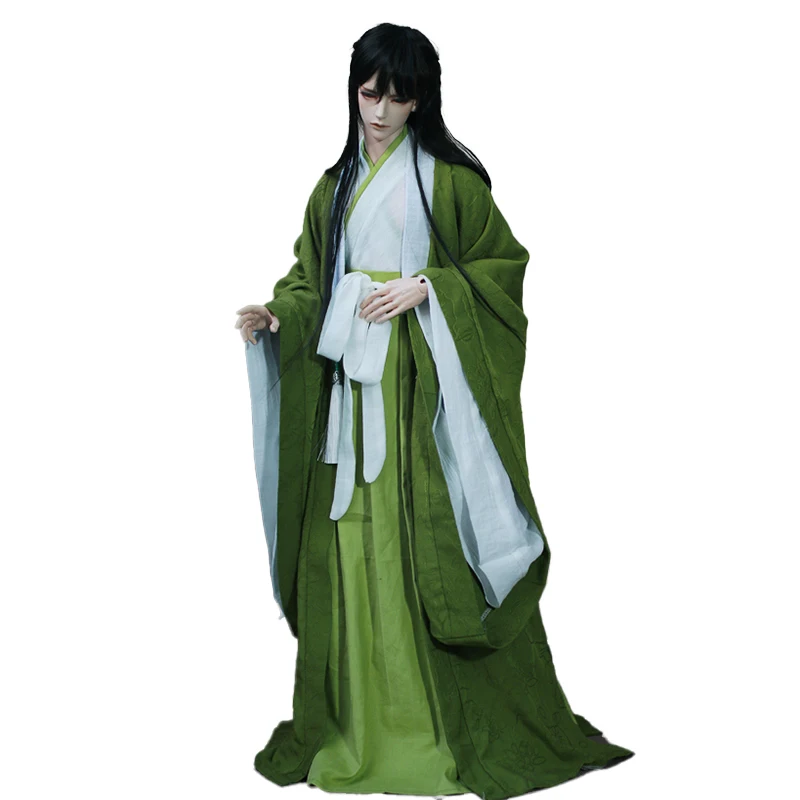 

1/3 Scale 70cm Strong Uncle Ancient Costume Chinese Robe Hanfu BJD Resin Doll Model Toy Complete Set of Doll Gifts Random Makeup