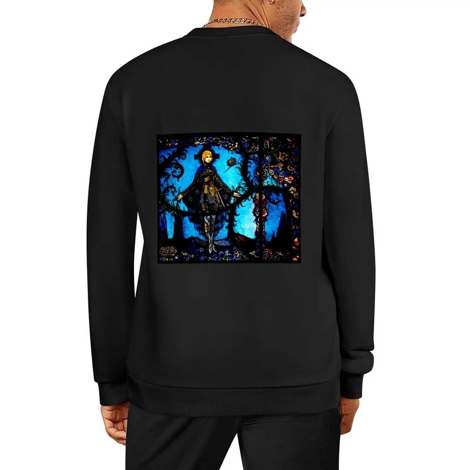 Saint Joan Heritage Geneva Window - Harry Clarke Pullover aesthetic clothing korean style clothes men wear hooded sweatshirts