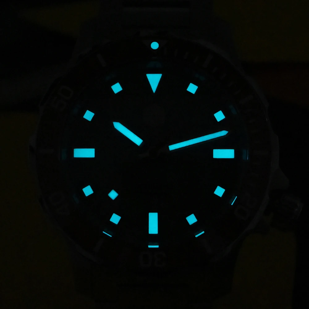 San Martin Design 39.5mm Men Diver Watch NH35 Mechanical Man Watches Stainless Steel Milanese Bracelet Waterproof 20Bar SN0085