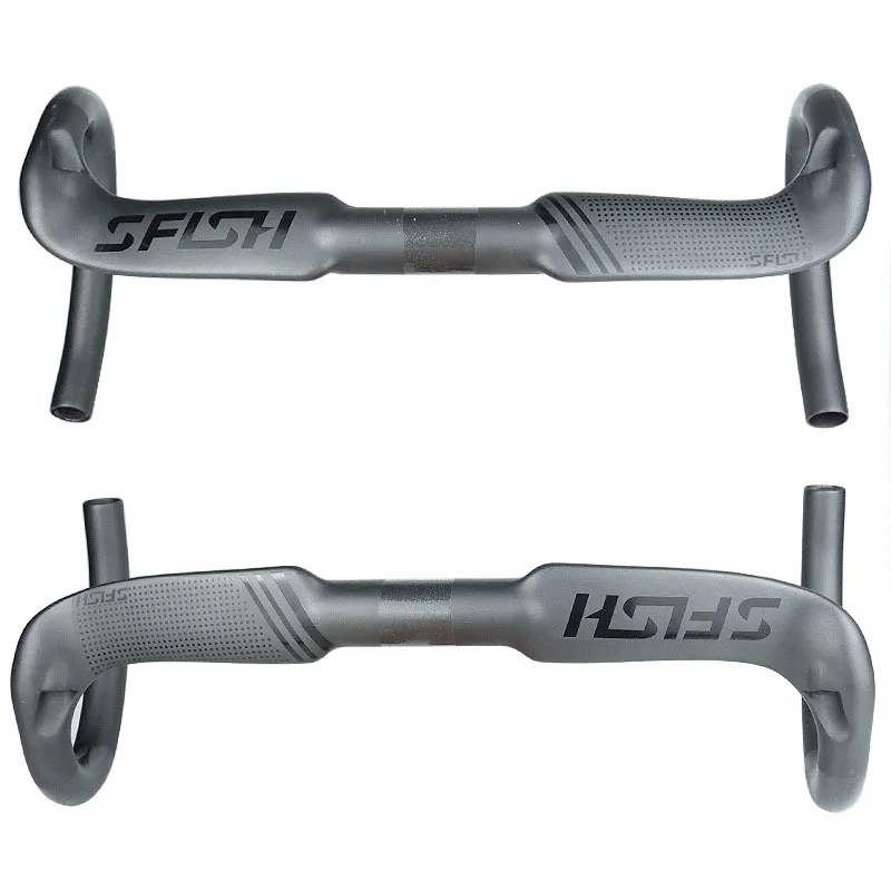 

Full carbon fiber road bicycle aerodynamic bending handlebar ultra-light one-piece inner cable routing handle 31.8mm