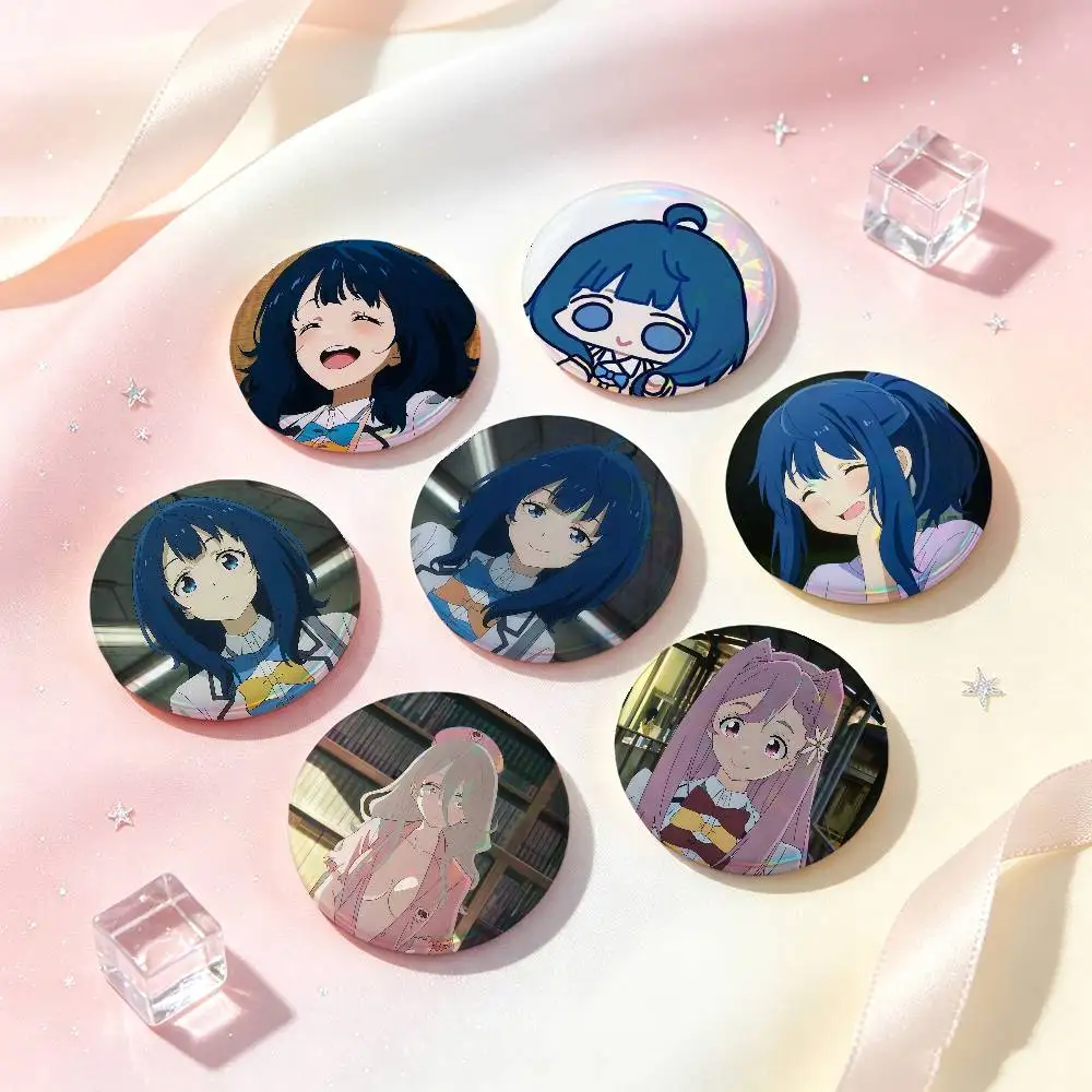 Makeine Too Many Losing Heroines Anime Badges 25 32 44 58 75 Mm Round Cosplay Pin Bag Decor Fans Friends Gifts Brooch Souvenir