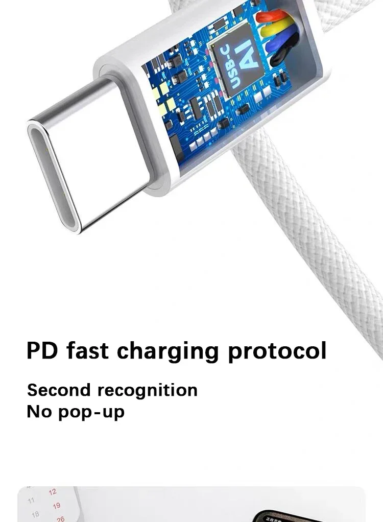 PD 40W Fast Charging USB Cable For iPhone 14 13 12 11 Pro Max 8 7 Plus XS XR Type C Data Line 2M Quick Charge Phone Accessories