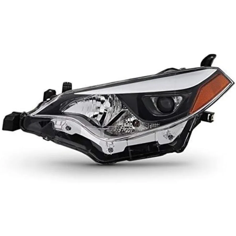 

Headlights Assembly Replacement for 2014 2015 2016 Toyota Corolla Halogen Headlamp [8111002E60] Left Driver Side High Brightnes