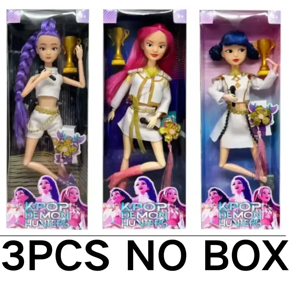 @2025 Kpop Demon Hunters Figurki Akcji z Motywem Piosenki, Kolorowe Światła, Figurki dla Fanów, Prezent na Urodziny dla Dzieci