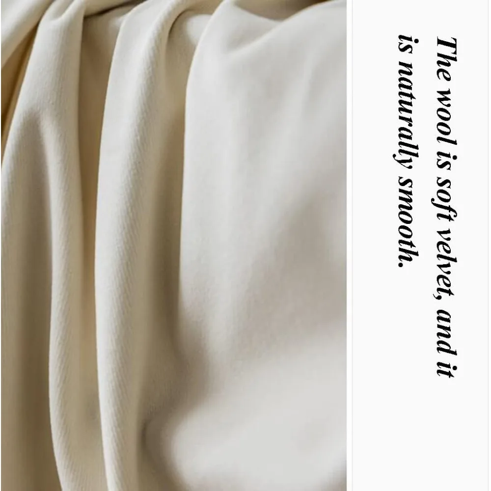 Luxury Blackout Curtains for Bedroom - Soft, Elegant French Style Panels with Hooks, Ideal for Living Room Privacy and Light Con