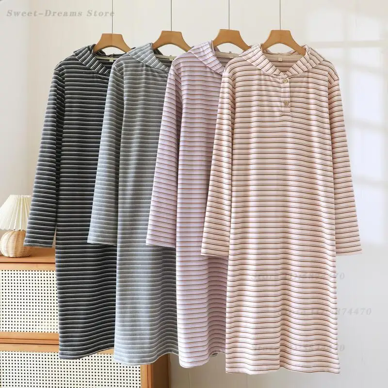 

Новая бархатная ночная рубашка с длинными рукавами, осенне-зимняя ночная рубашка с капюшоном, свободная повседневная одежда для сна, домашняя одежда, женская ночная рубашка