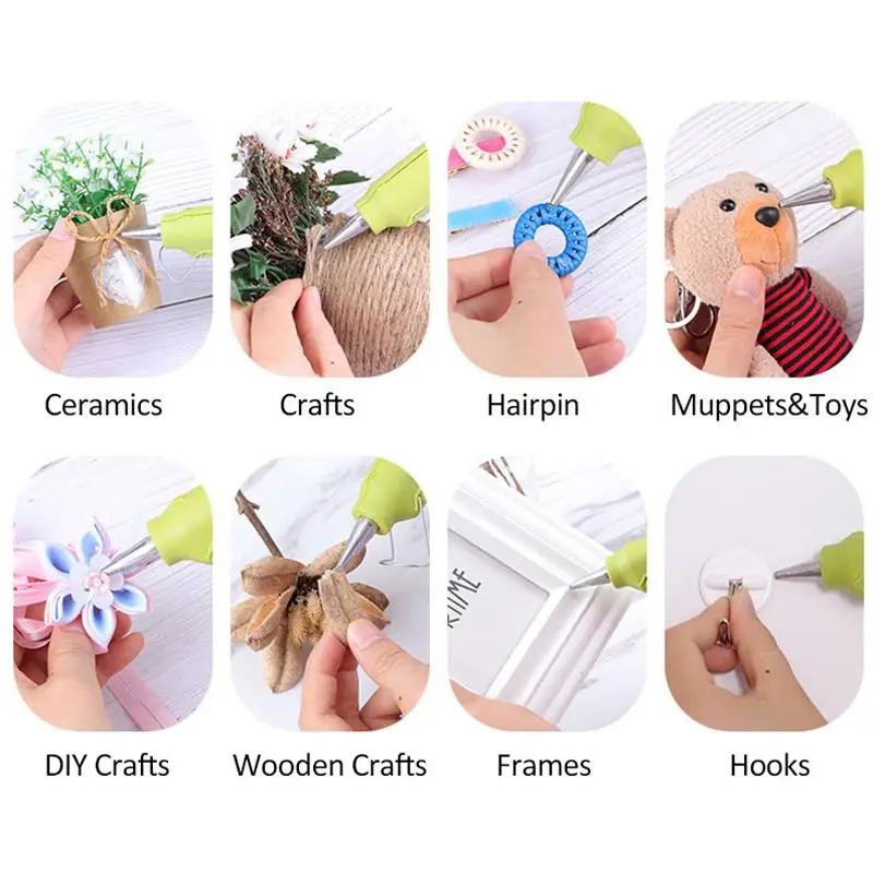Imagem -05 - Glue Gun Sticks Adequado para Glue Gun Artesanato de Faça Você Mesmo Reparação Decoração Home Tamanho Mini Hot Melt mm 11 mm 100 mm 10 mm 20 mm 50 Pcs